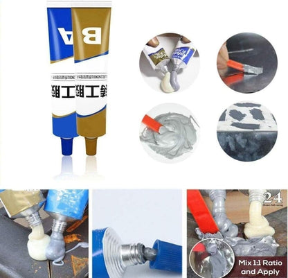 Colle De Résine Époxyde 100 Ml Pour Métal Bois Plastique Et Plus