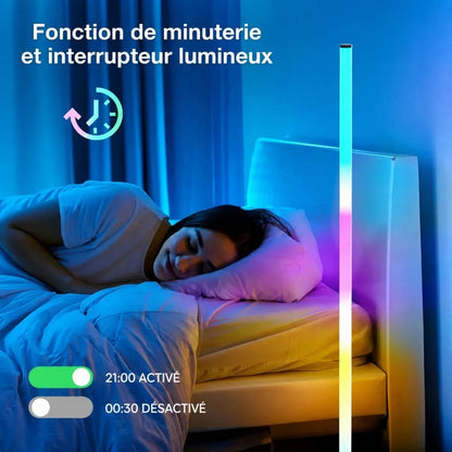 Lampe D'ambiance LED RGB Avec Télécommande et Trépieds