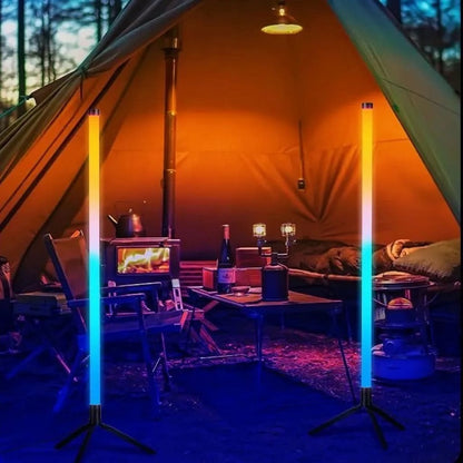 Lampe D'ambiance LED RGB Avec Télécommande et Trépieds