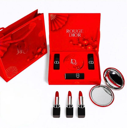 Coffret Rouge à Lèvres 4 Pieces Avec Sac Cadeaux