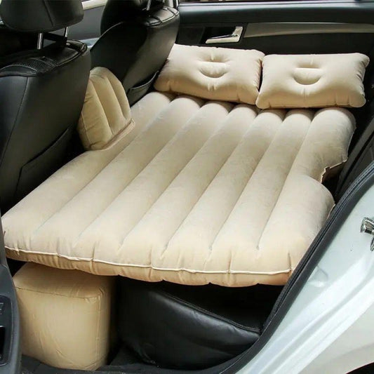 Matelas De Voyage Gonflable Universel Pour Voiture 135 Cm X 50 Cm X 85 Cm Avec Pompe Allume-Cigare Et 2 Oreillers