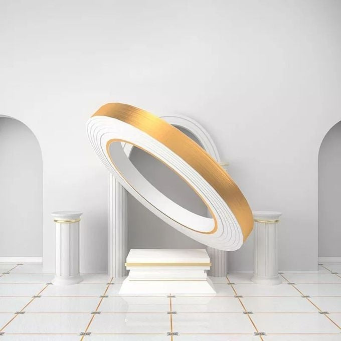 Rouleau Sticker Décoratif Doré 0.5 cm x 5000 cm