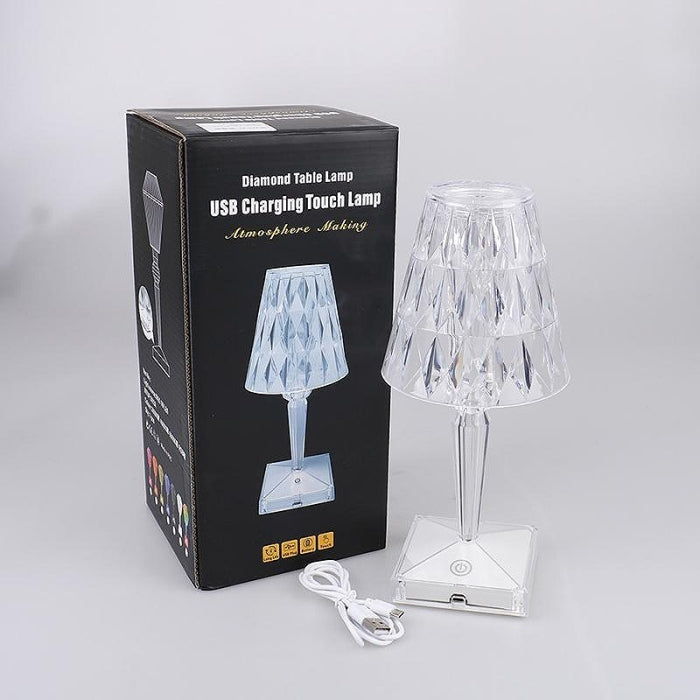Lampe De Table En Acrylique RGB Avec Câble USB 26 X 8.5 Cm