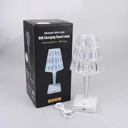 Lampe De Table En Acrylique RGB Avec Câble USB 26 X 8.5 Cm