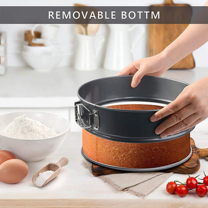 Lot de 3 Moules à Gâteaux Gris En Acier inoxydable