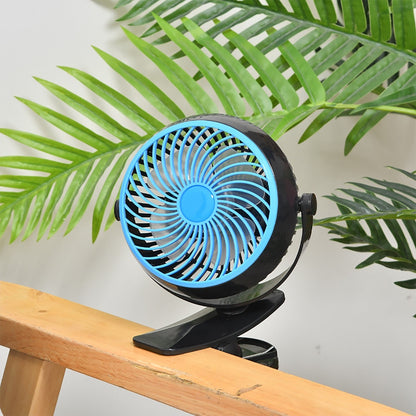 Ventilateur Sans Fils Portable Rotatif Et Rechargeable