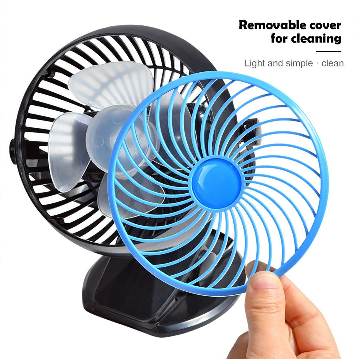 Ventilateur Sans Fils Portable Rotatif Et Rechargeable