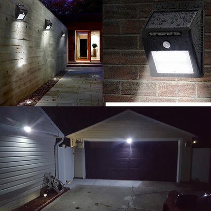 Applique murale LED à énergie solaire , Capteur PIR de Mouvement et Capteur de nuit CDS - 20 LED