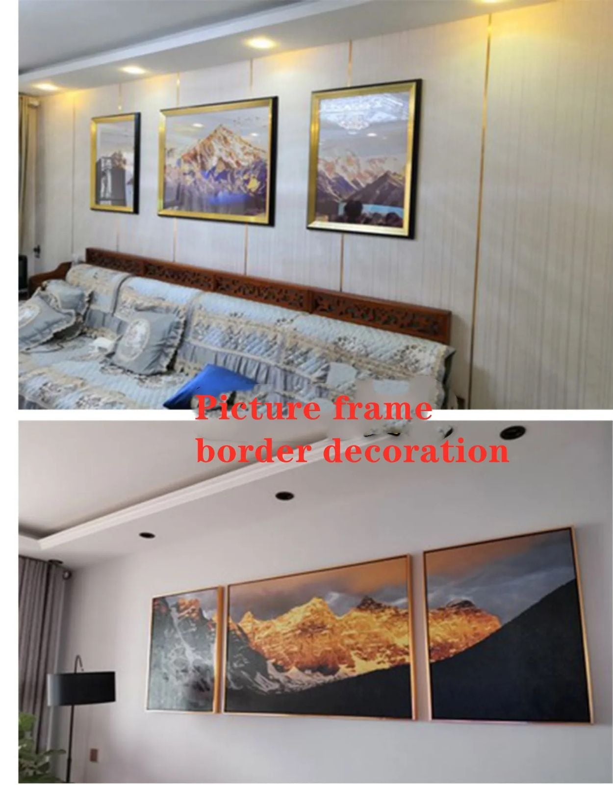 Rouleau Sticker Décoratif Doré 0.5 cm x 5000 cm