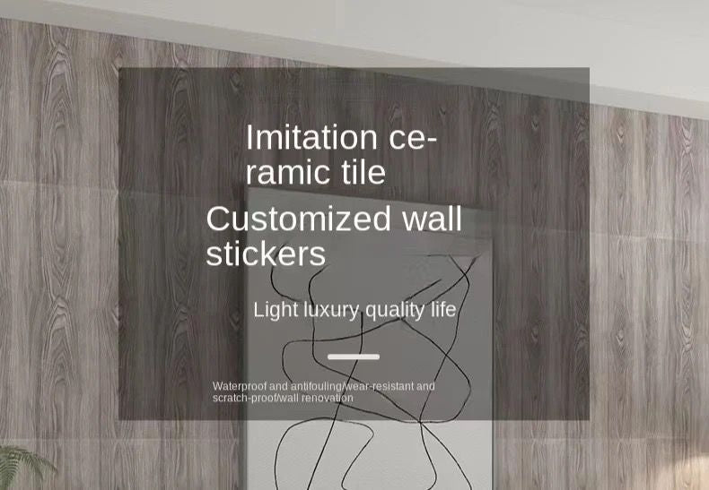 Pack de 10 Panneaux PVC Autocollant Alternative Au Marbre 60 x 30 cm - WMB-029 - Gris Charbon