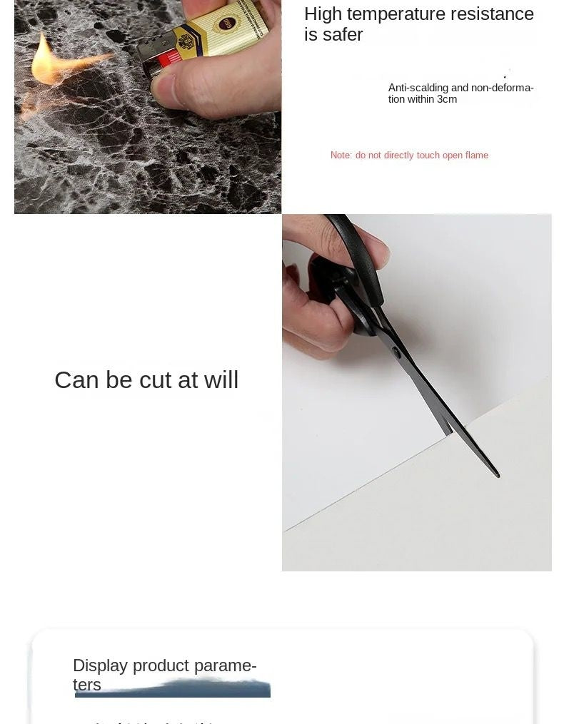 Pack de 5 Panneaux PVC Autocollant Alternative Au Marbre 60 x 30 cm - WMB-007 - Blanc modèle 1