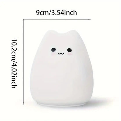 Lampe En Silicone Petit Chat Souriant
