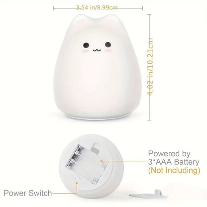 Lampe En Silicone Petit Chat Souriant